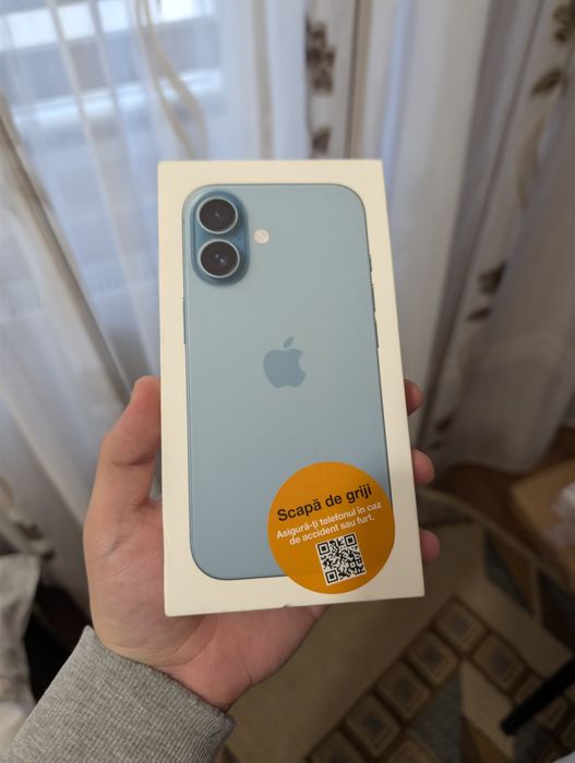 APPLE iPhone 16 Teal 128GB 98% Baterie Full Box NOU Garantie !