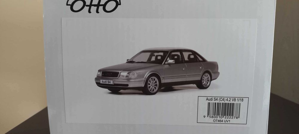 AUDI S4 (C4) 4.2 V8 CRYSTAL SILVER C6 1993, 1:18 Otto Models