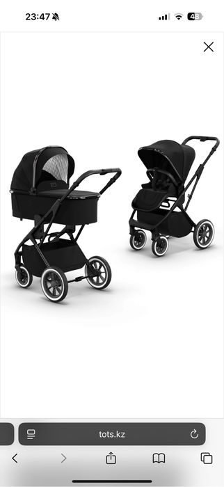 Детская коляска 2в1 Moon Rocca Edition+ Black