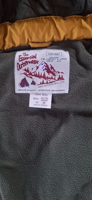 Детски елек  ватиран ZARA baby и Babyface, размер 12-18 месеца, 86 см.