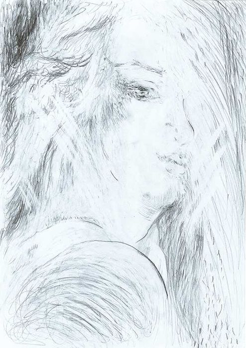 Рисунка с молив, картина за печат - размер А4