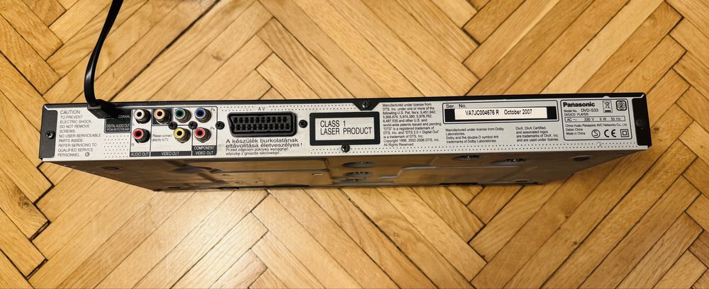 DVD player Panasonic DVD-S33E-K