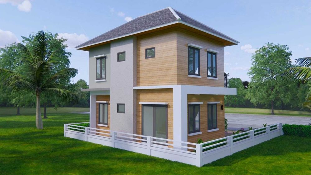 НА ИЗПЛАЩАНЕ - Двуетажна сглобяема къща с 3 спални, 102 кв. м