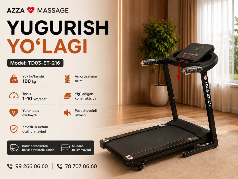 Uyingizda yugurish yo'lagi bilan o'z fitness zalingizni yarating