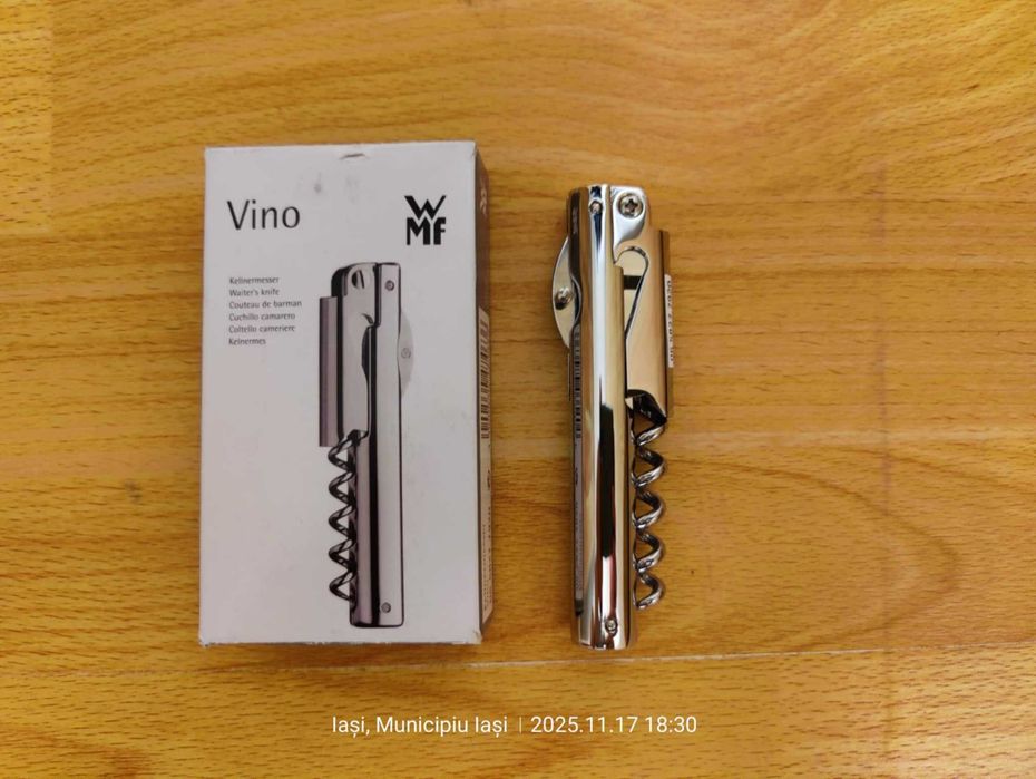 Tirbuson profesional 3 in 1 WMF Vino, 11.5 cm,(Super Ofertă).