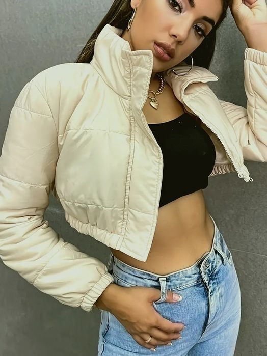 Дамско яке/бежово/