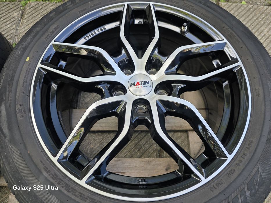 Лети джанти 18ки 5х114.3 Anzio + летни гуми 225/55/18 Bridgestone