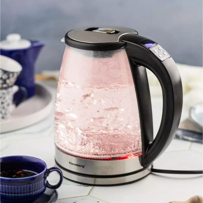 Fierbator electric, fabricat din sticla borosilicata, otel inoxidabil,