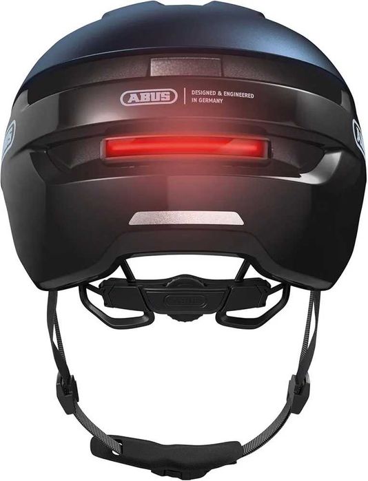 Чисто нова градска каска ABUS Purl-Y Ace с LED светлина за тротинетка и велосипед размер S 51-55 см