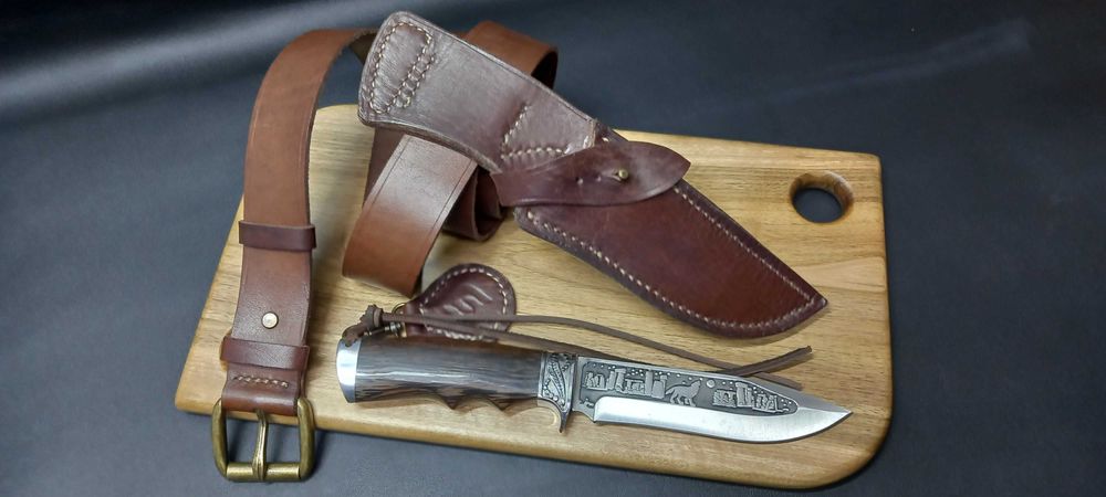 Cutit Vanatoare -  Teaca & Curea