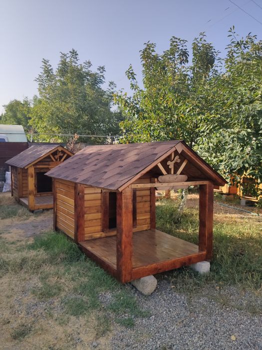 Изготовление на Заказ: будки, вольеры для Собак (чек) разные модели