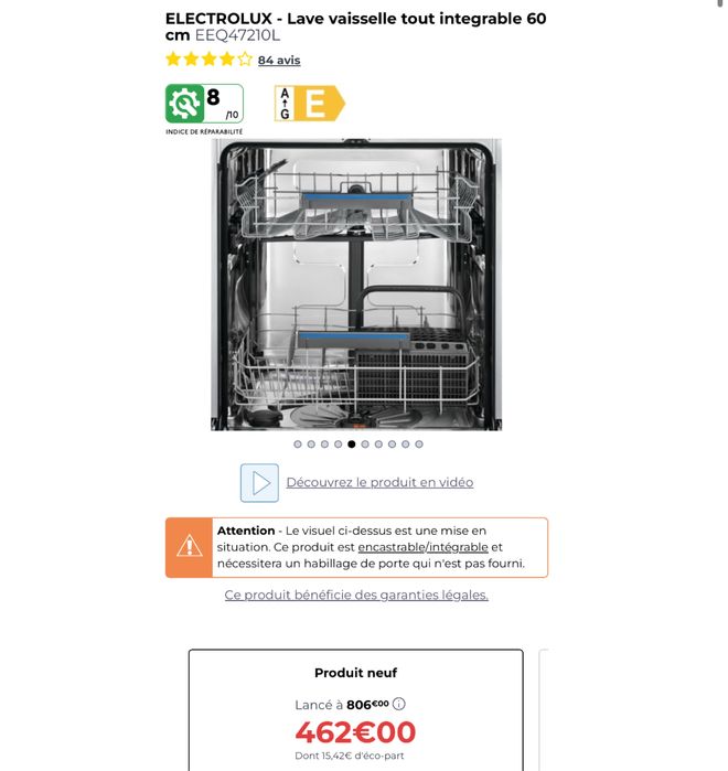 !!Promotie 1000 Ron!! Masina de spalat vase Electrolux EEQ47210L