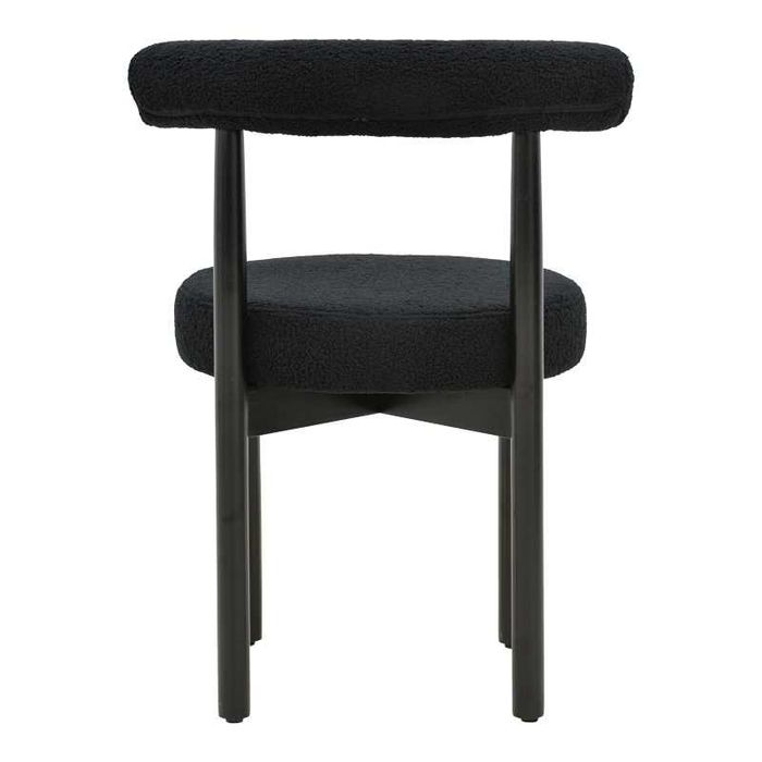 Стол, Fenza, Орех, Черен, Дърво, 60х54х75см.