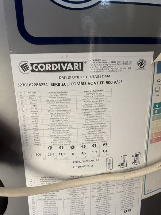 Centrală pe peleți Romstal Vision / Arikazan 23 kW + puffer Cordivari 500L + buncăr
