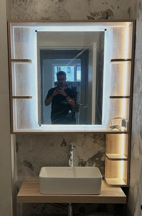Corp baie cu LED pentru oglindă, 93x83 cm, nou – preț negociabil