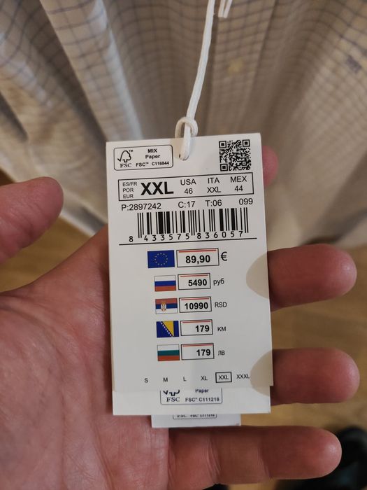 ЧИСТО НОВИ РИЗИ 4 БР. Pedro Del Hierro TX Non Iron