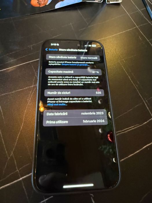 iPhone 15 pro max 256 GB natural titanium