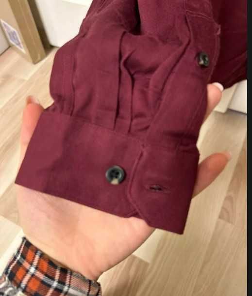 Cămașă elegantă bordo