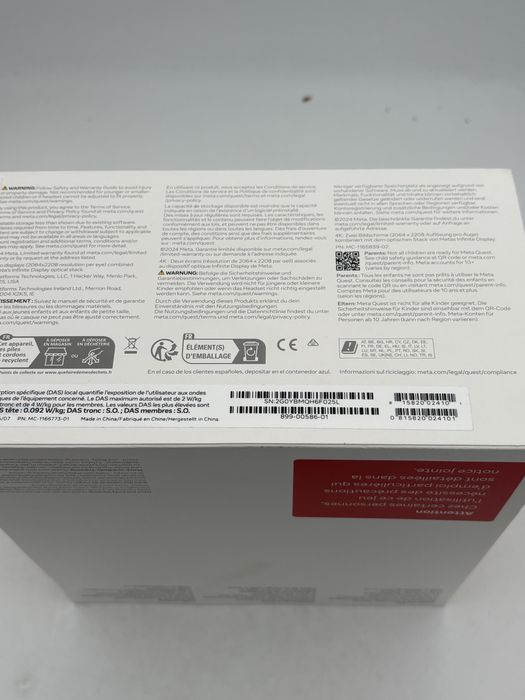 Ochelari VR Meta Oculus 3, 512GB, White, sigilati, transport inclus