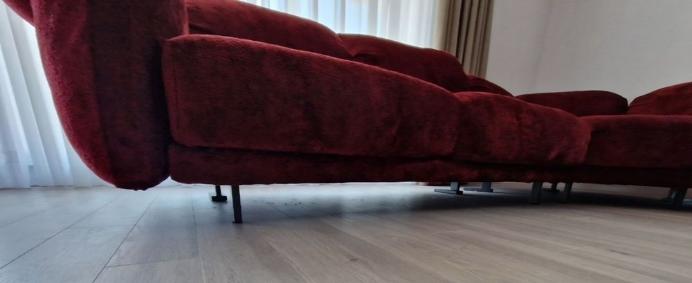 Vand canapea / coltar 372 x 287 - Visiniu