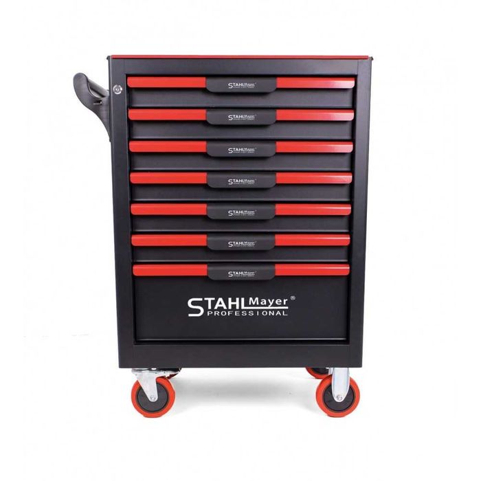 Шкаф - количка за инструменти със 7 чекмеджета , STAHLMAYER - Red Line