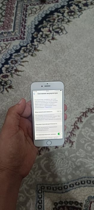 Apple Iphone 7 256GB Silver Oq Original Holati Yaxshi 256GB Flagman