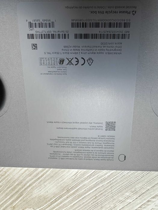 Vând Apple Watch Ultra 2 – 49mm Black Titanium cu Milanese Loop (GPS + Cellular)