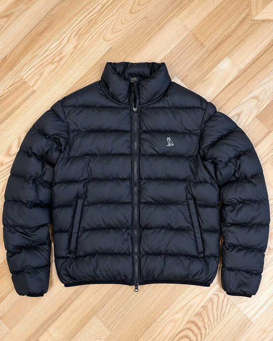 Geacă matlasată OVO October's Very Own bărbați neagră, Puffer din material tehnic cu PrimaLoft, Mărimea M