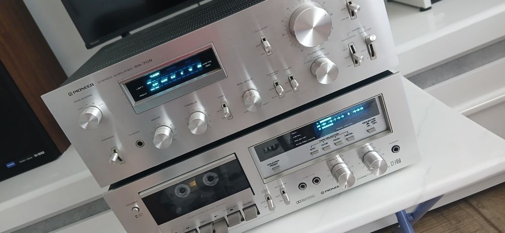 Sistem audio pioneer, boxe,deck,amplificator