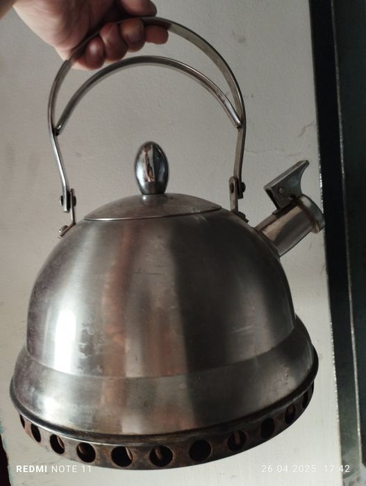 Чайник со свистком и керамический заварной