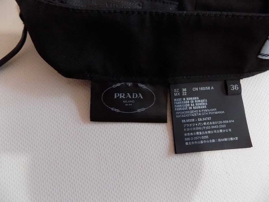 панталон prada milano дънки долнище джинси анцуг дамски оригинален черен размер 36