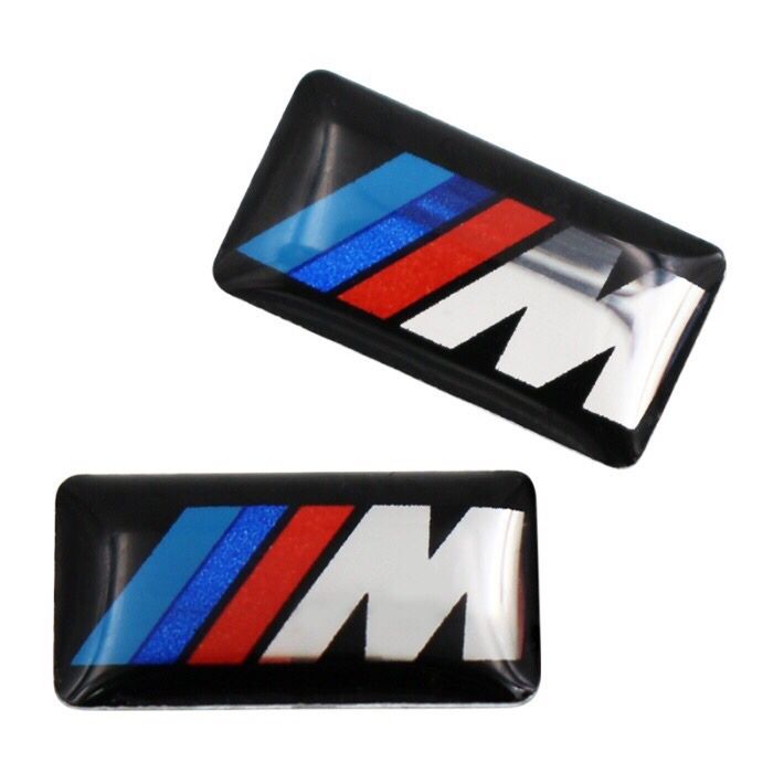 Embleme logo sticker jante/capace valve Bmw M power