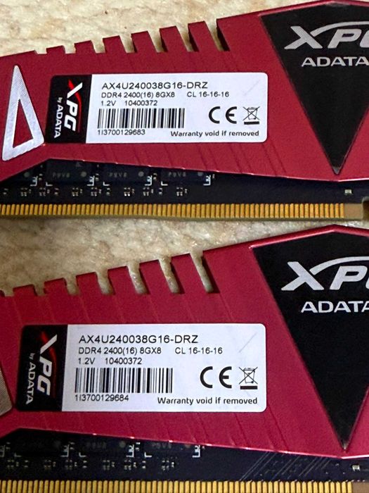 Kit ram XPG Adata 2x8gb 2400mhz