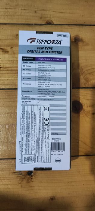 Topforza DM-3305 мултиметър – нов, аналогичен на TASI TA802B