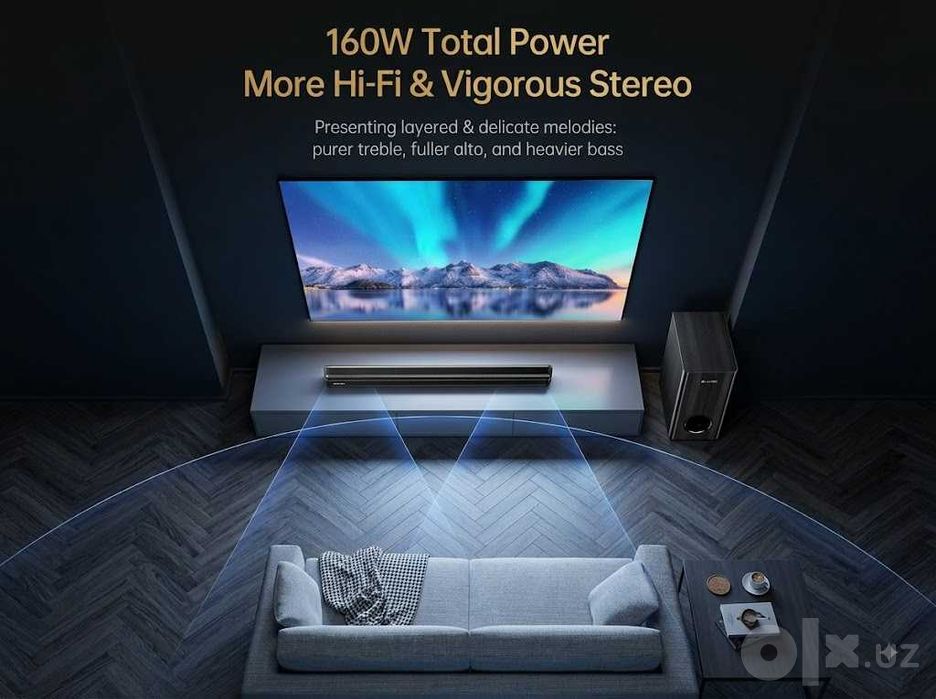 Awei KT22 Караоке Саундбар 160W с микрофоном сабвуфер