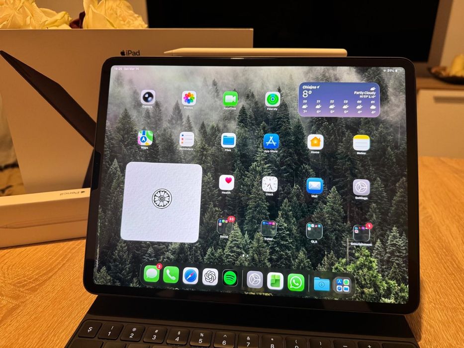 Ipad Pro 12.9 (gen 3) + Magic Keyboard + Apple pencil 2-pachet complet