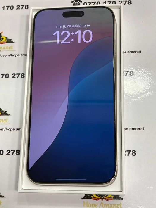 Hope Amanet P13 / iPhone 16 Pro Max / Natural Titanium / 256 GB