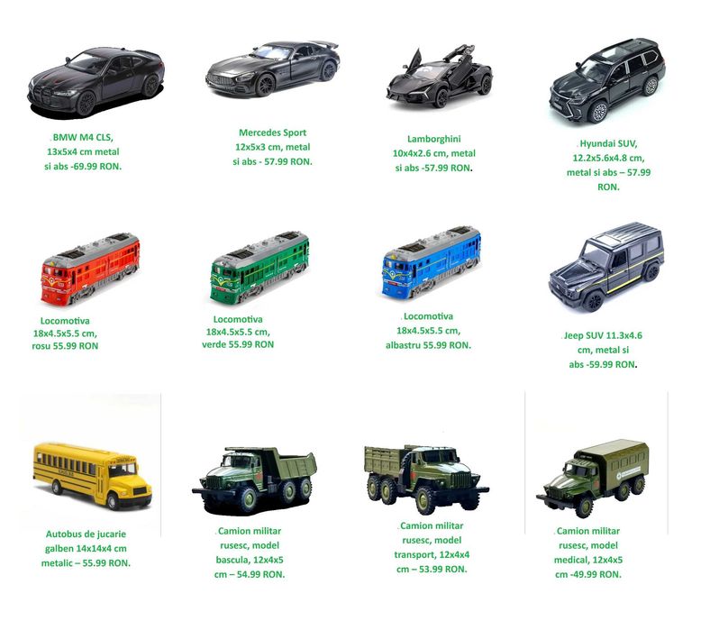 Jucarii copii plusuri Minecraft, figurine, masinute seturi constructie