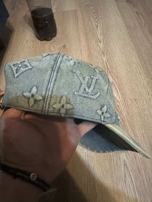 sapca louis vuitton denim