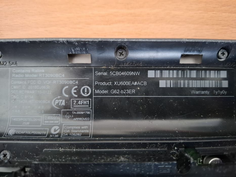 Продам ноутбук HP G62