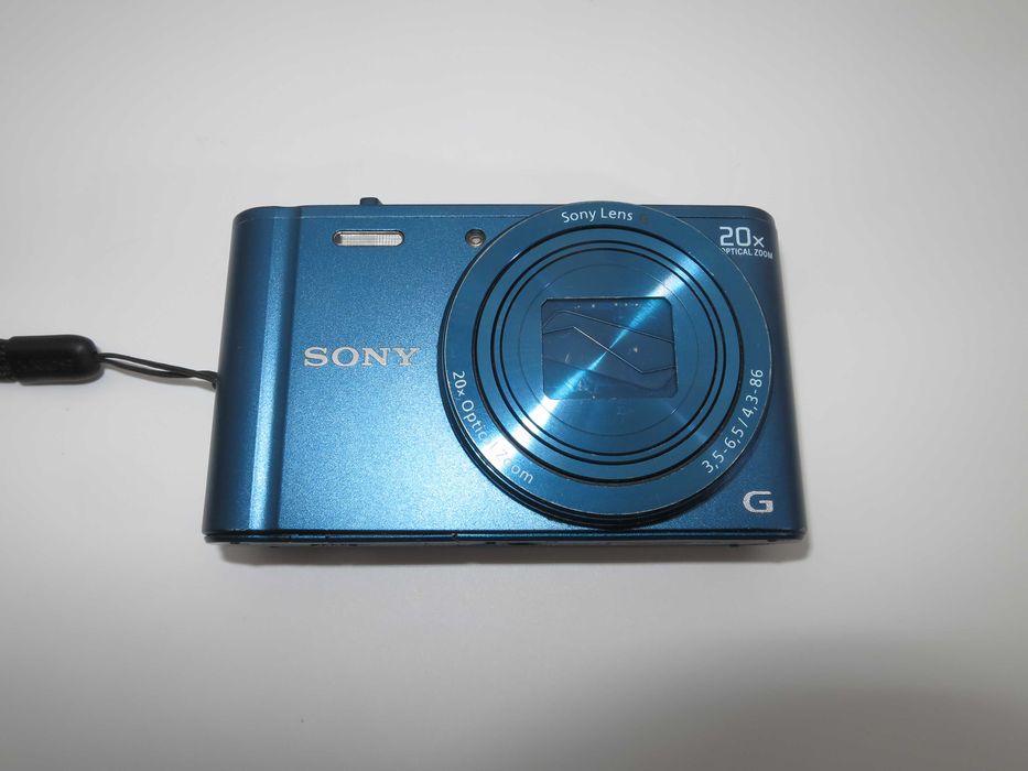 Sony Cyber-shot DSC WX300 ултра компактен цифров фотоапарат, дигитална камера с 20х оптичен зум, 18MP, Wi-fi, Ful HD, пълен комплект - работи отлично!