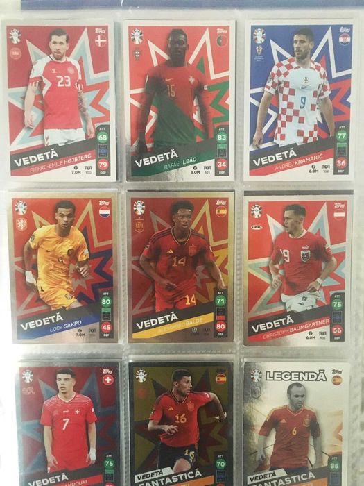 Cartonase Lidl Euro 2024 - serie completa 108 cartonase