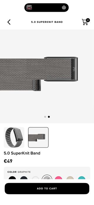Bratara Whooo 5.0 Superknit Graphite Gri noua