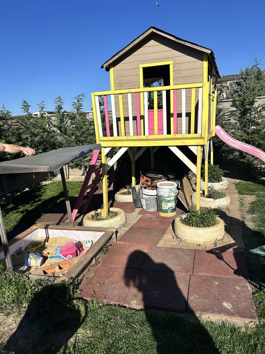 vand casuta gradina copii cu  groapa nisip