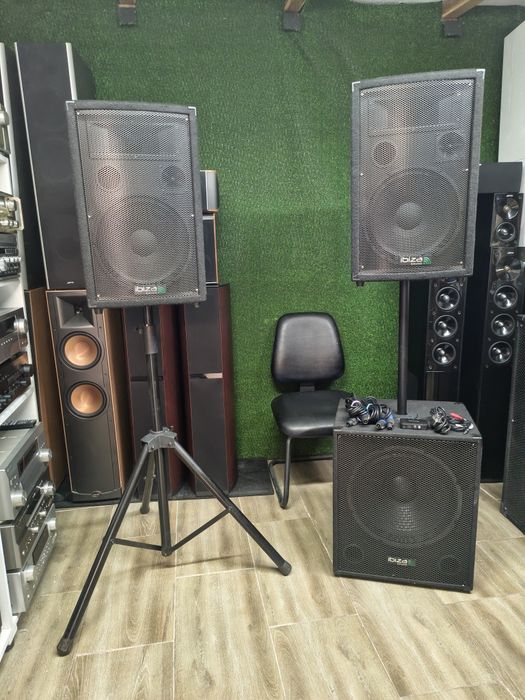 Активна система IBIZA cube-1512 с Bluetooth 15-ка бас каса с 2 бр 12-ки
