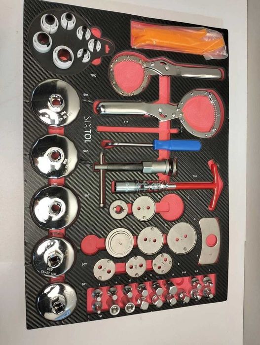 Модул с инструменти SIXTOL MECHANIC TOOL TRAY 10 за чекмедже на количка 52 части