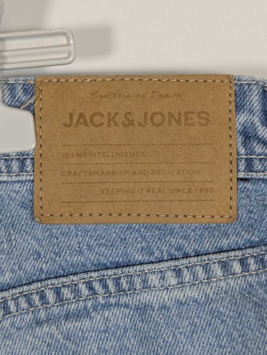 Blugi scurți Jack & Jones, croială lejeră, denim albastru, Y2K