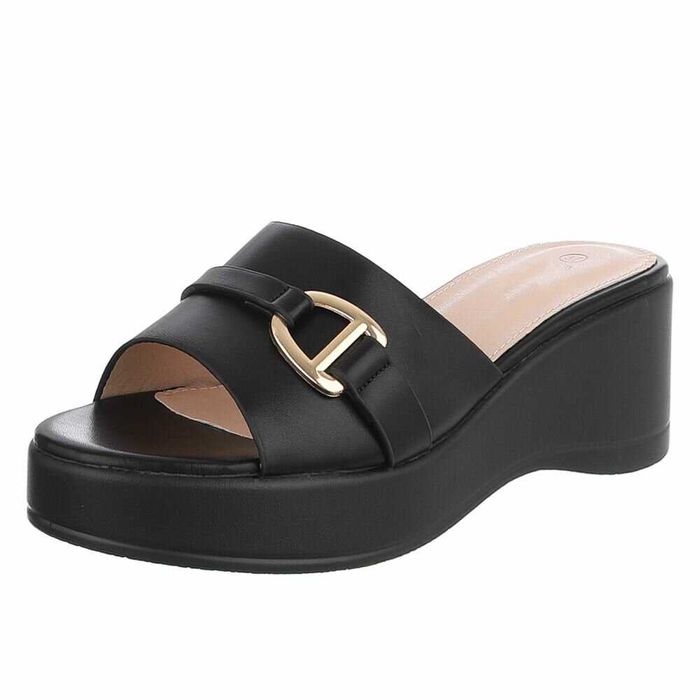 Papuci Damă Eleganți Bej/Negri | Mărimi 37-40 | Livrare Rapidă Timișoara