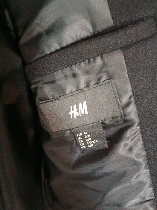 Черно зимно палто