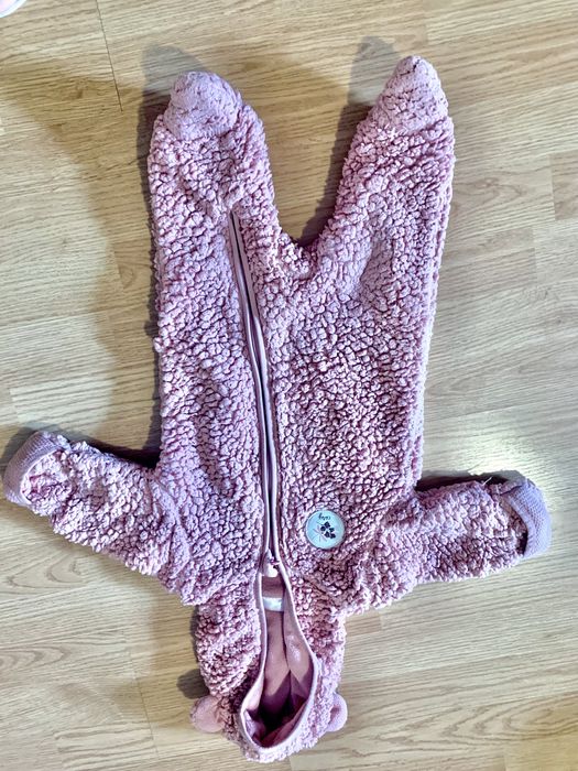 Costum salopeta blanita bebe